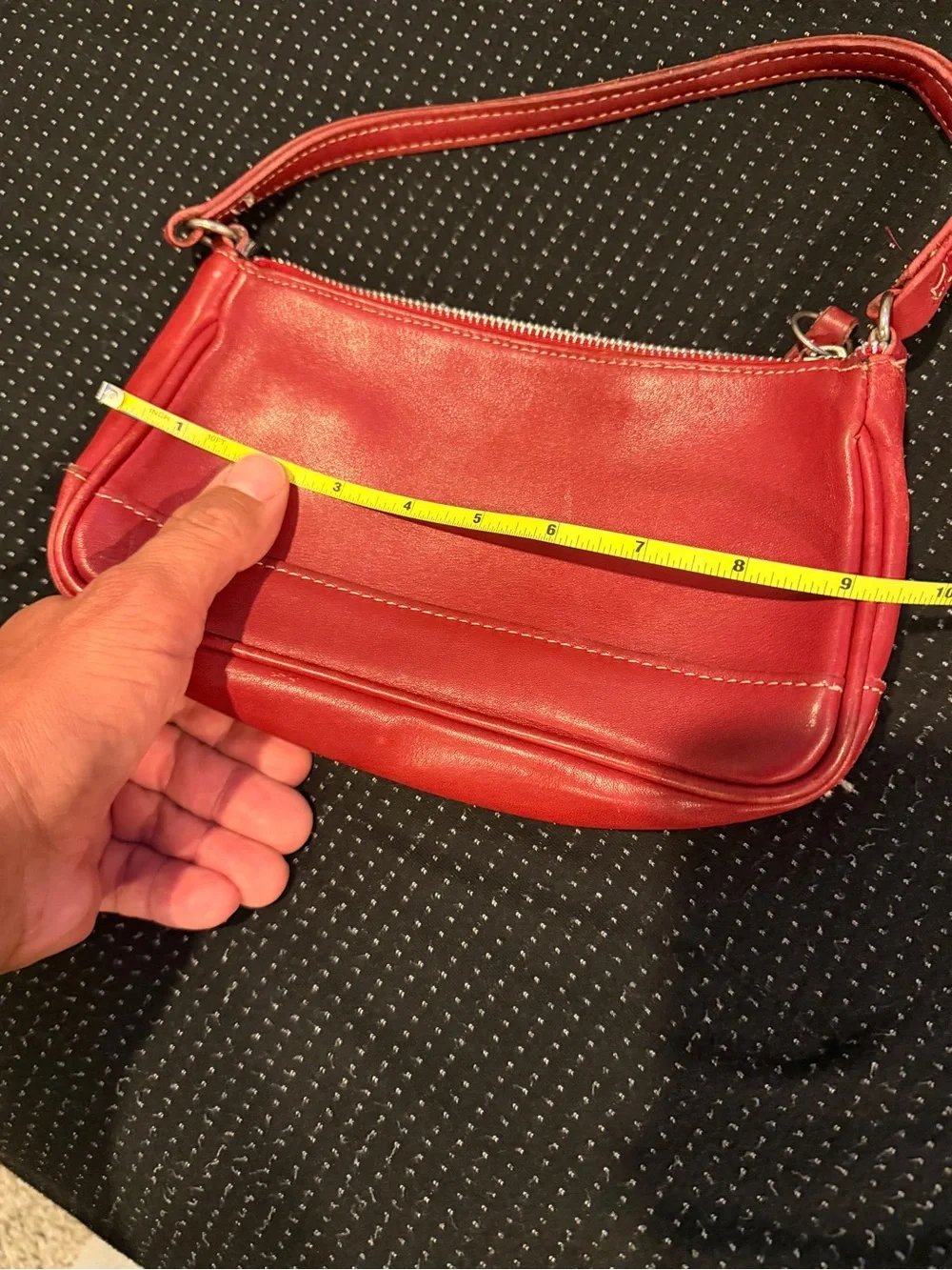 Coach Vintage 7785 Hampton Red Leather Bag